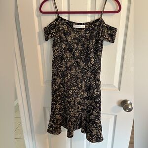 Zara Basic Off the Shoulder Spaghetti Strap Dress